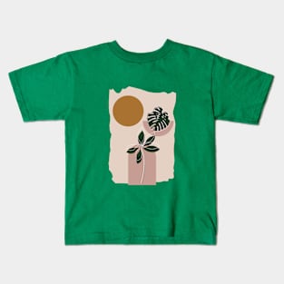 Boho Element Leaf Kids T-Shirt